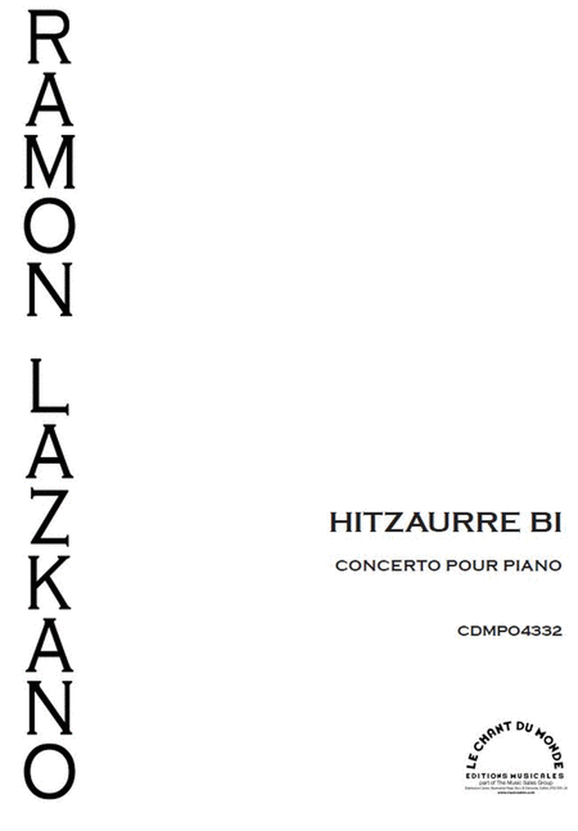 Hitzaurre Bi - pour piano et orchestre