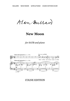 Book cover for New Moon (SATB and piano)