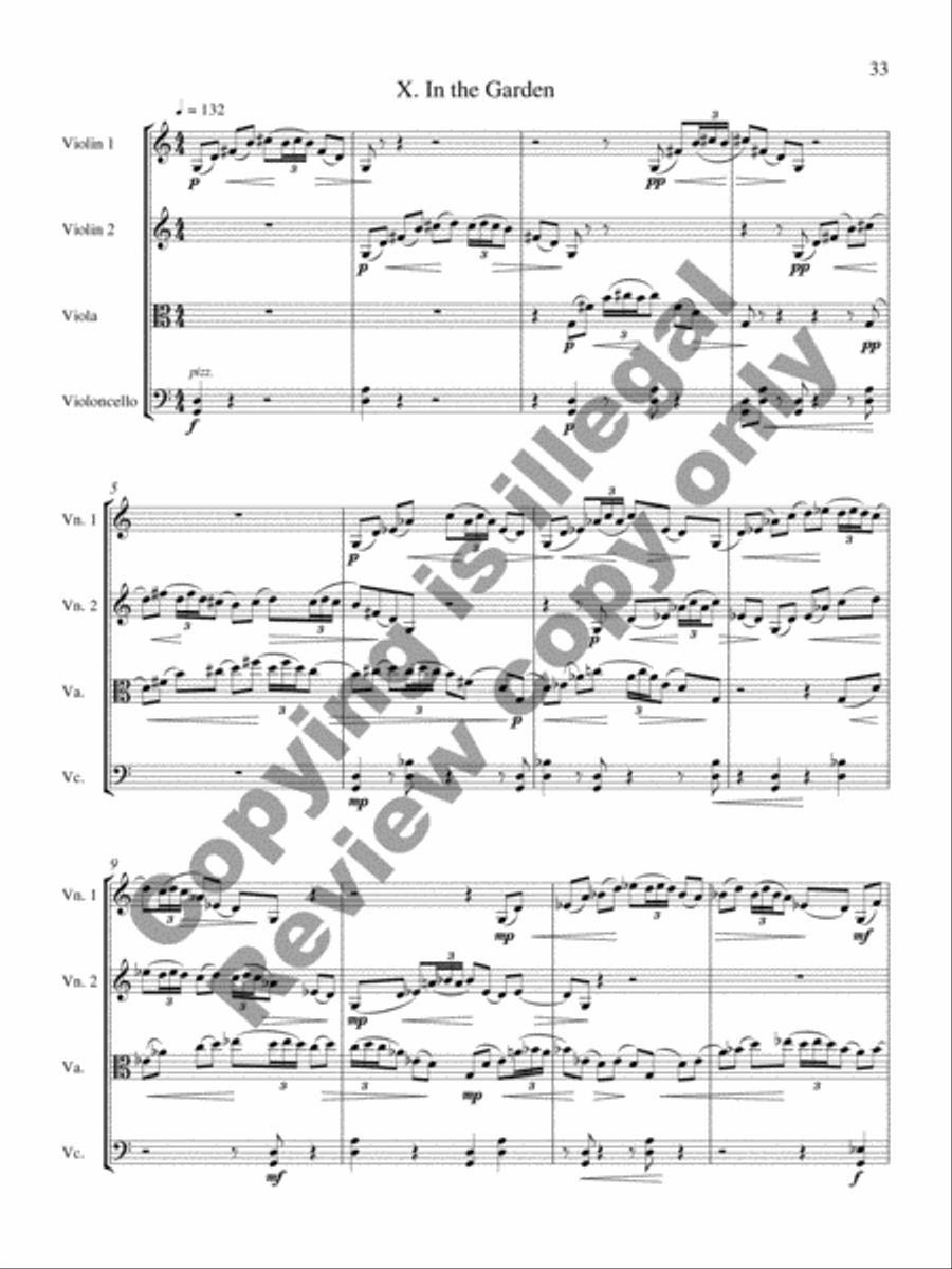 String Quartet No. 5 (Bel Canto) String Quartet scores gallery preview page 35