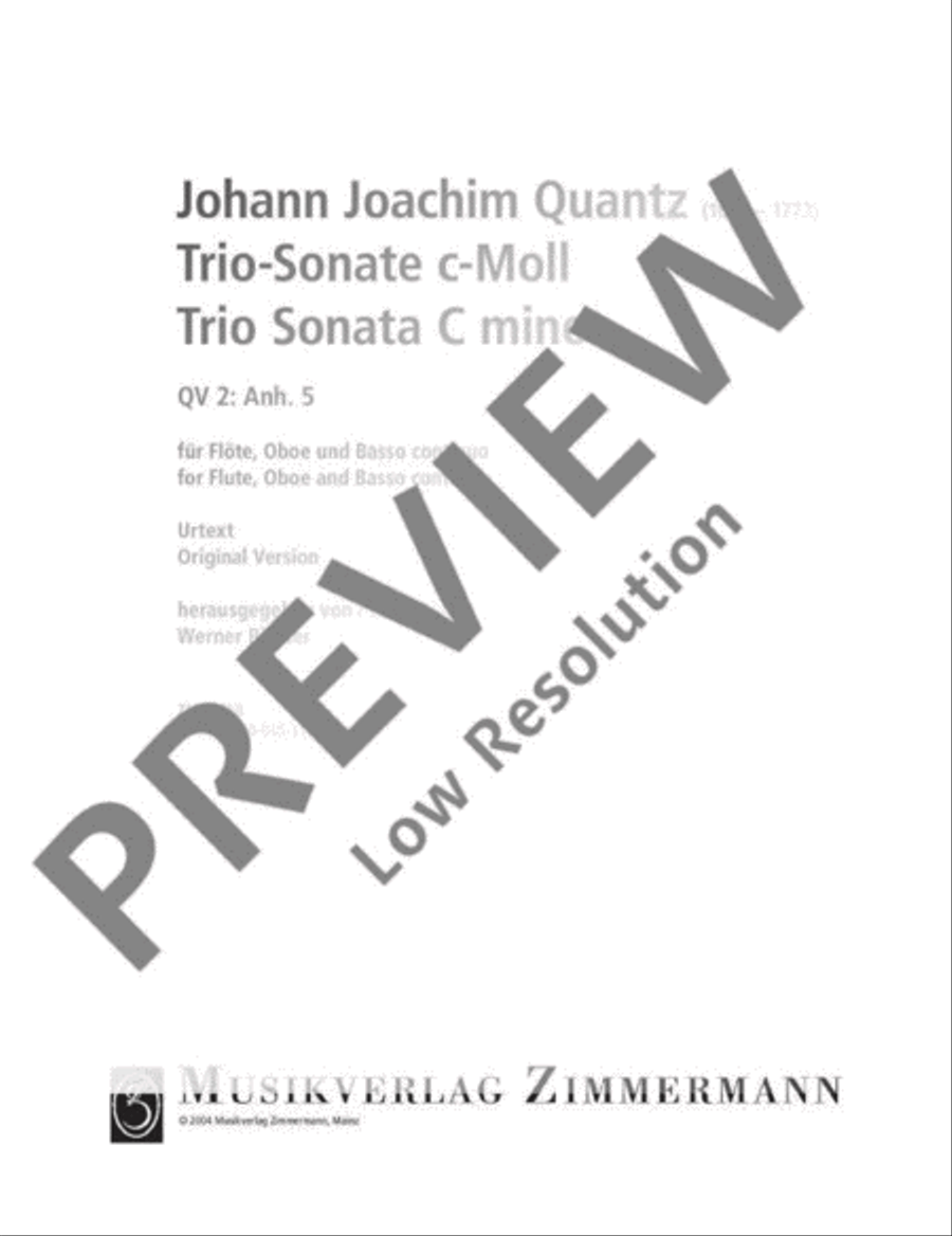 Trio Sonata C minor Flute scores gallery preview page 2