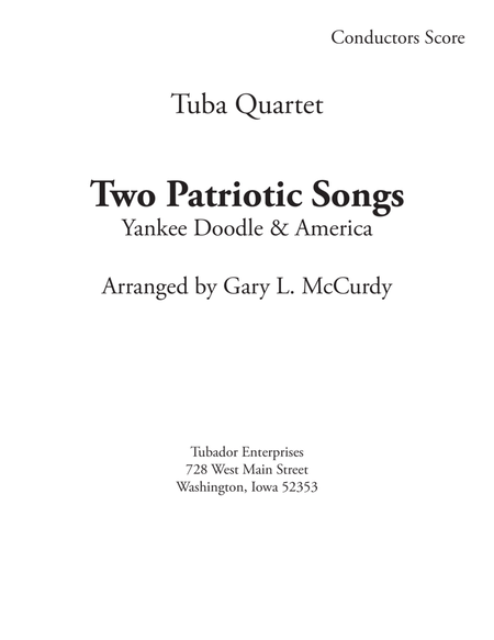 Two Patriotic Song for Tuba Quartet image number null