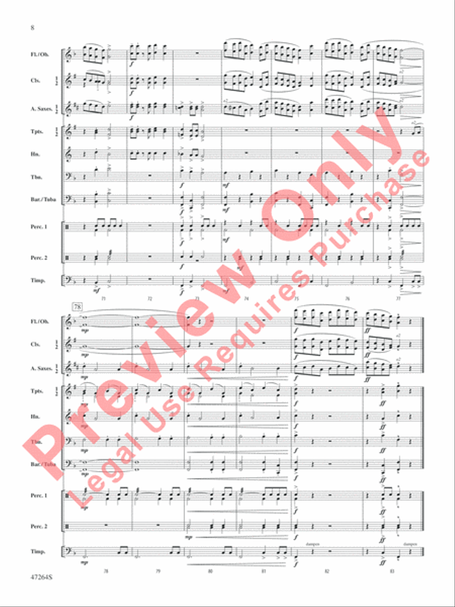 Stumptown Stomp Concert Band scores gallery preview page 9