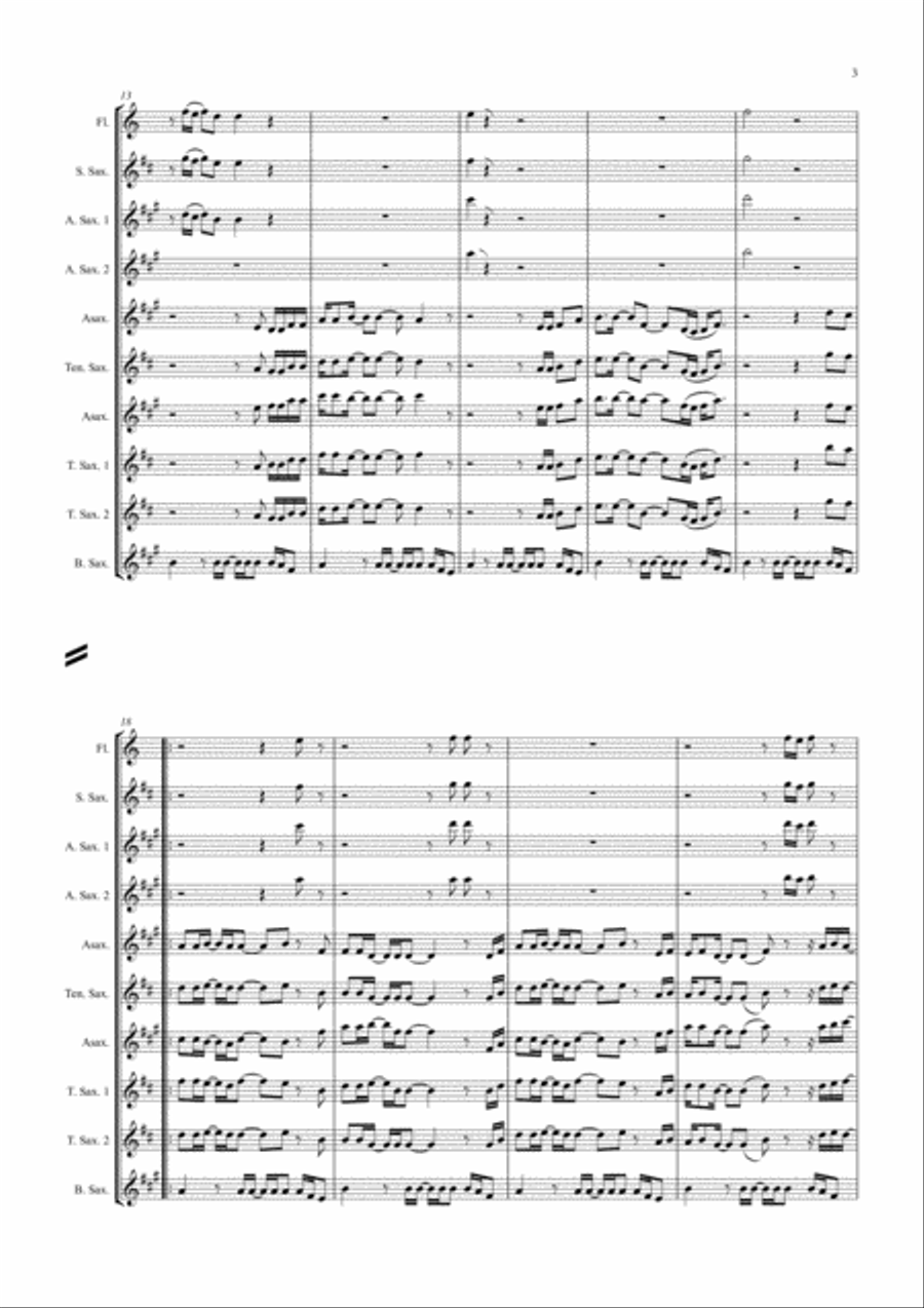 Kung-fu Woodwind Quintet scores gallery preview page 3