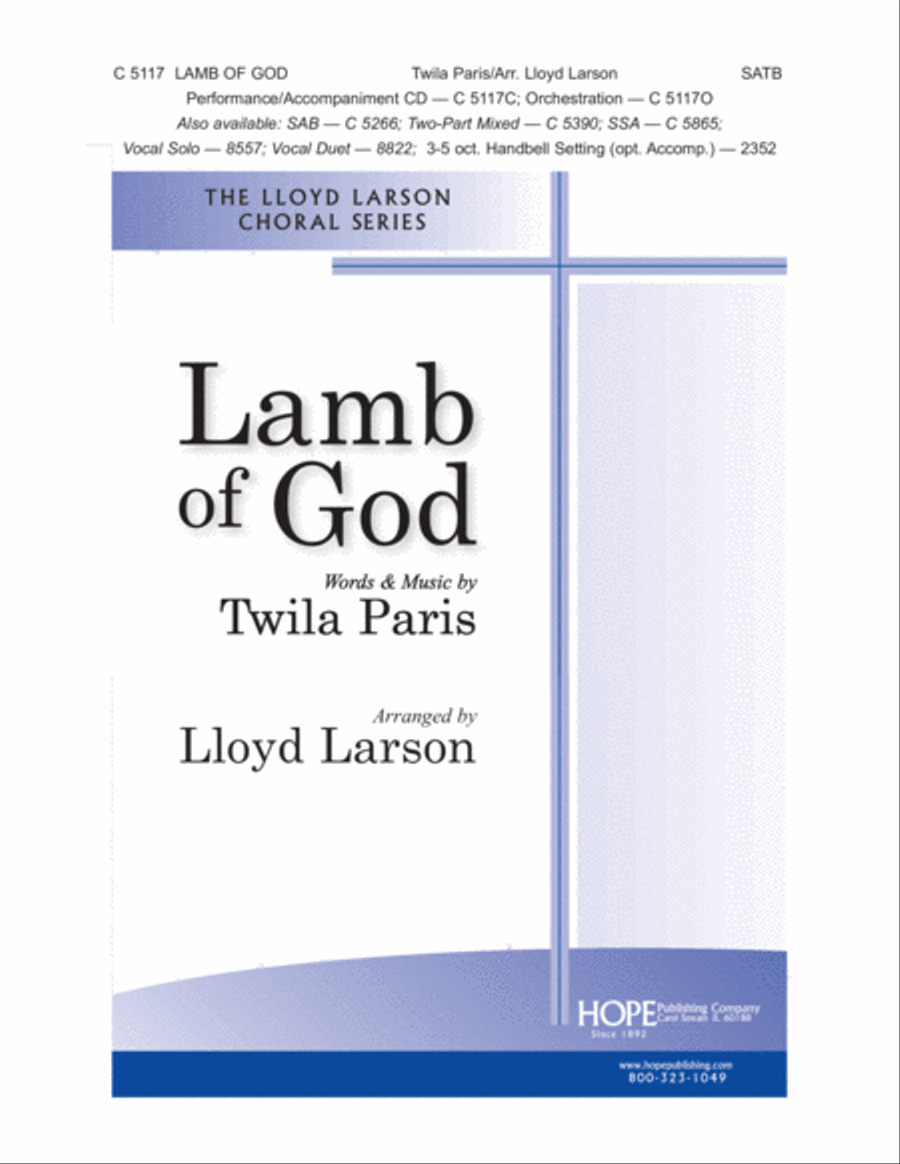 Lamb of God Choir scores gallery preview page 1