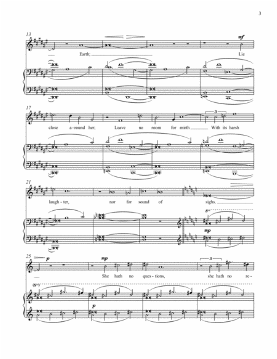 Three Poems of Christina Rossetti High Voice scores gallery preview page 3