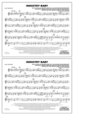 Book cover for Industry Baby (arr. Jay Bocook) - 3rd Bb Trumpet