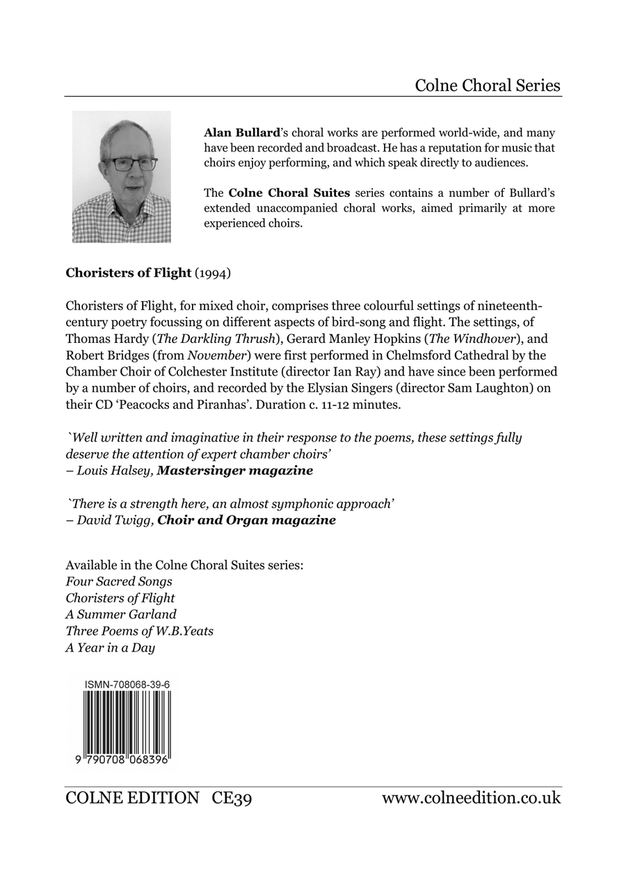 Choristers of Flight (Choral Suite for unaccompanied mixed choir) Divisi scores gallery preview page 2