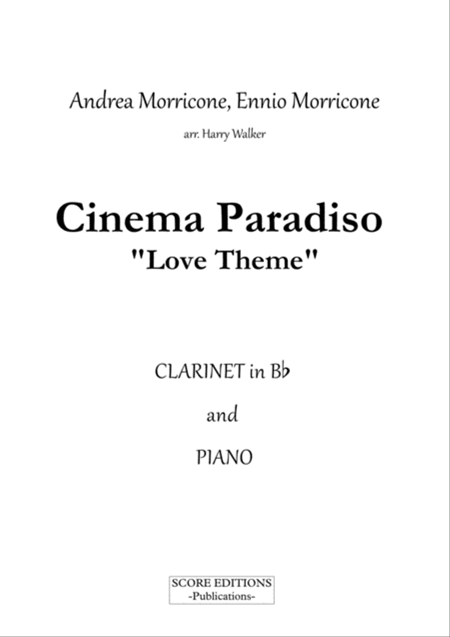 Cinema Paradiso Clarinet Solo scores gallery preview page 2