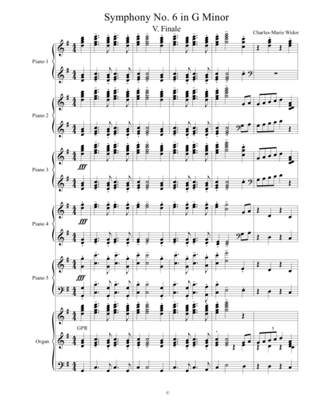 Widor - Finale (5th movement) of Symphony No. 6 in G Minor