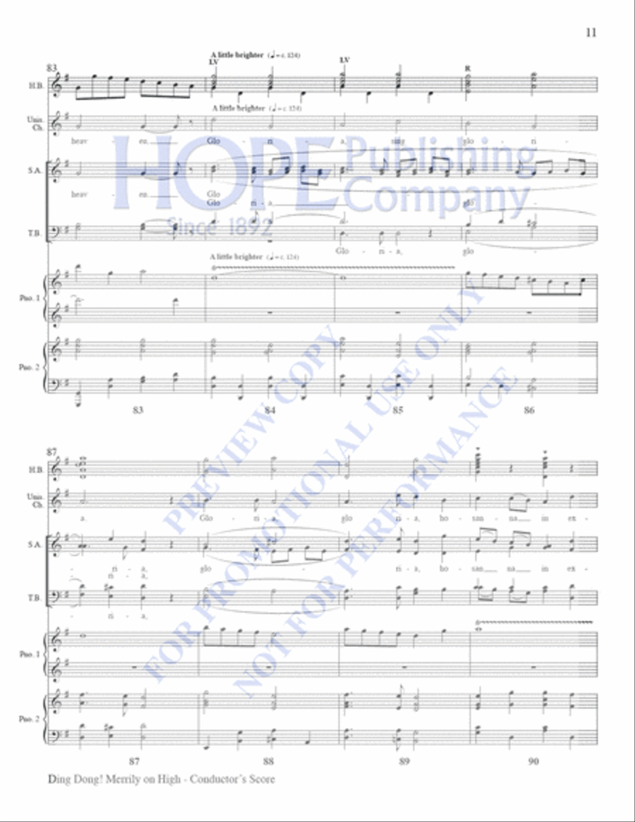Ding Dong! Merrily on High 4-Part scores gallery preview page 11