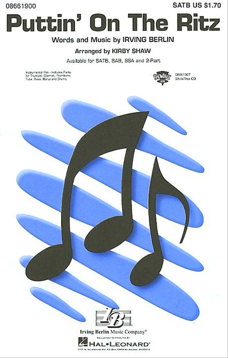 Puttin' On the Ritz 4-Part scores gallery preview page 1