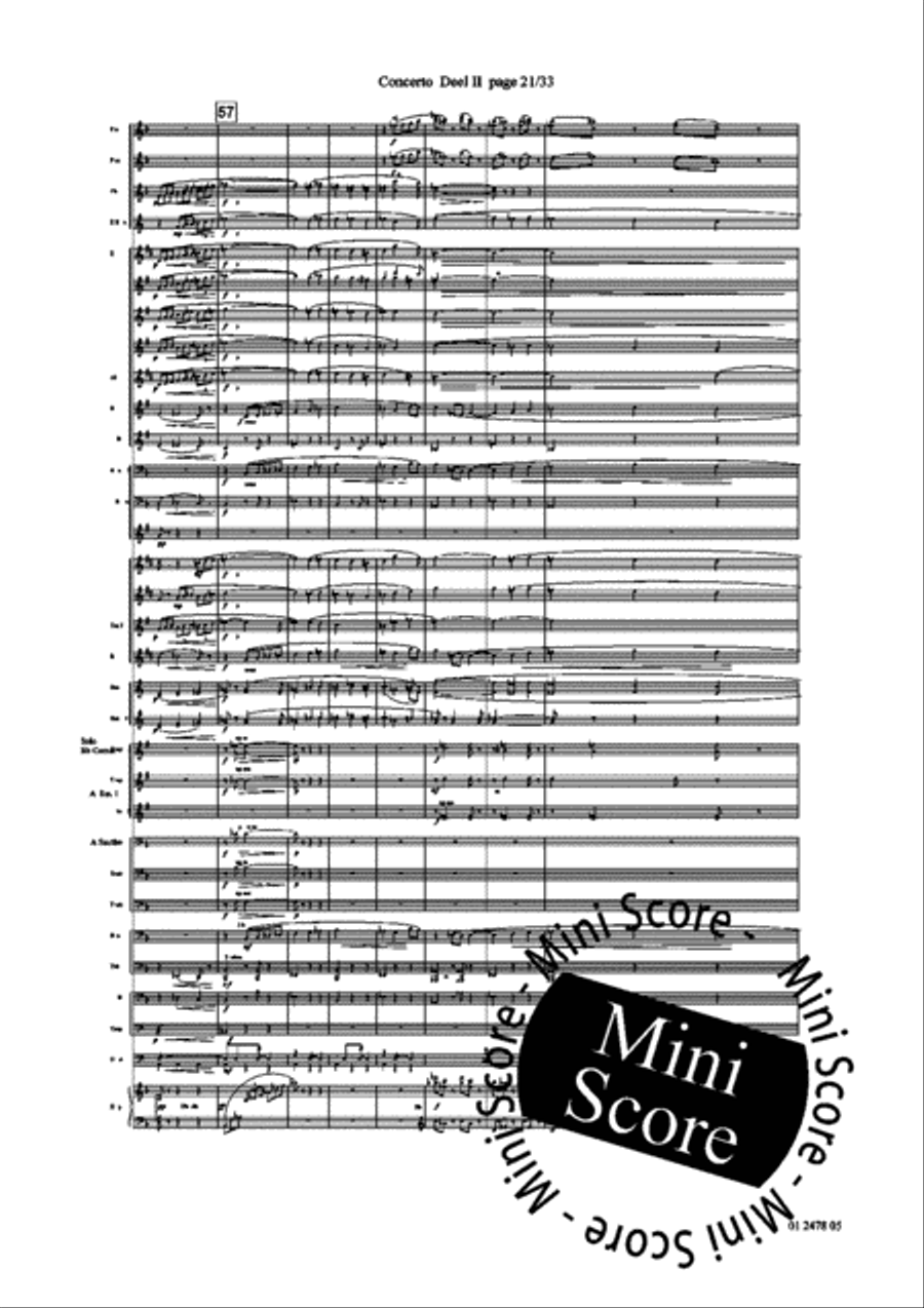 Concerto for Trumpet part 2 and 3 Concert Band scores gallery preview page 25