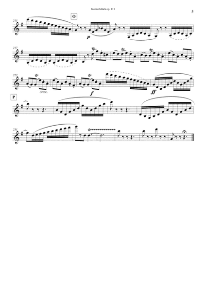 F. Mendelssohn Bartholdy Konzertstück op. 113 for Clarinet, Basset Horn and Orchestra – Transcrip