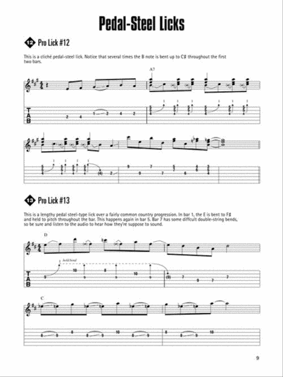Country Licks for Guitar Country Licks for Guitar Electric Guitar scores gallery preview page 6