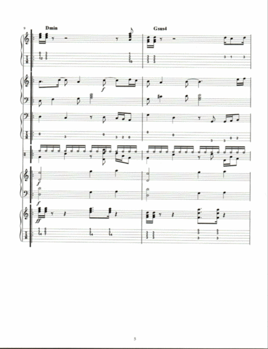 REUNION SONG Jazz Ensemble scores gallery preview page 5