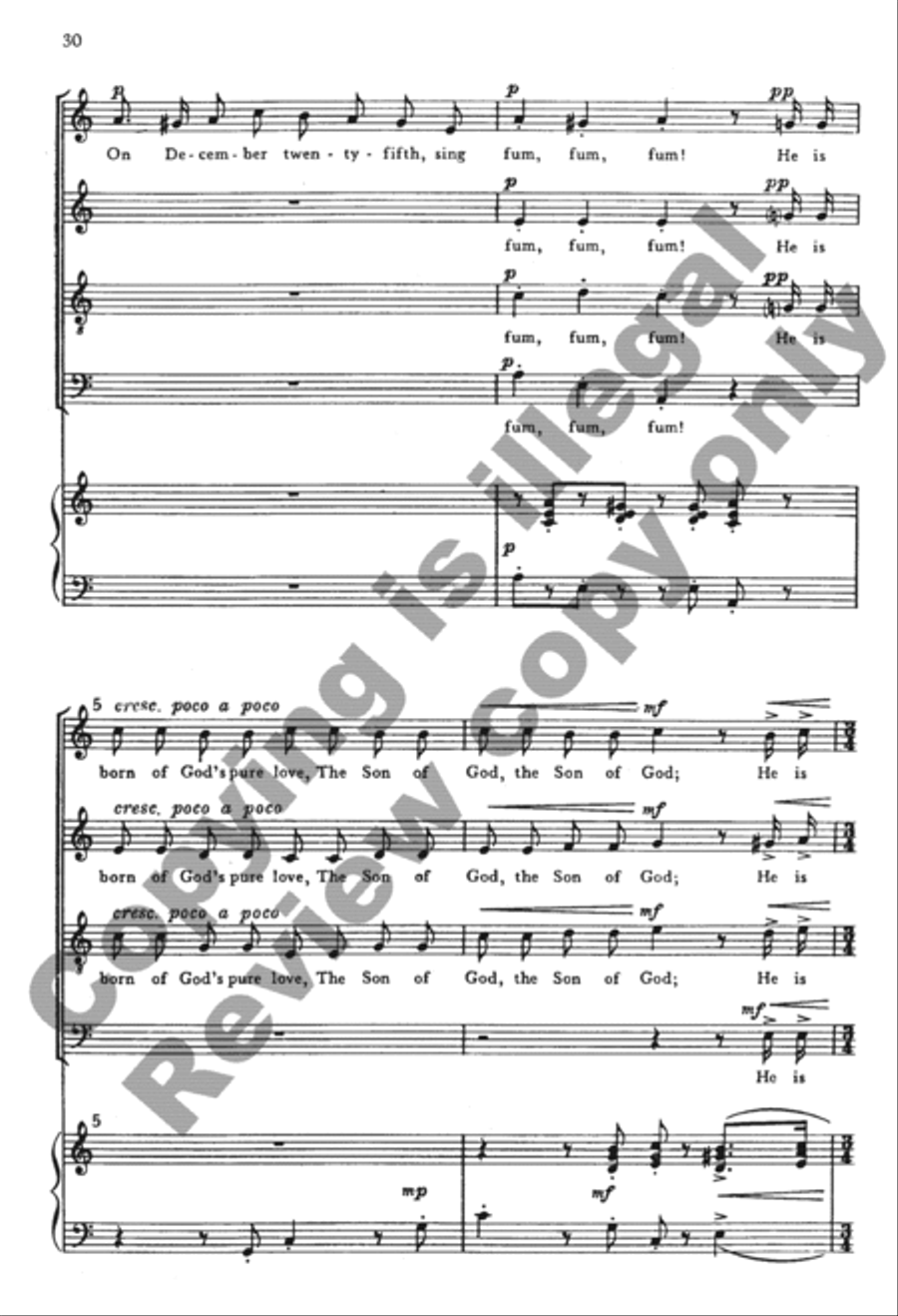 The Seven Joys of Christmas (Choral Score) 4-Part scores gallery preview page 50