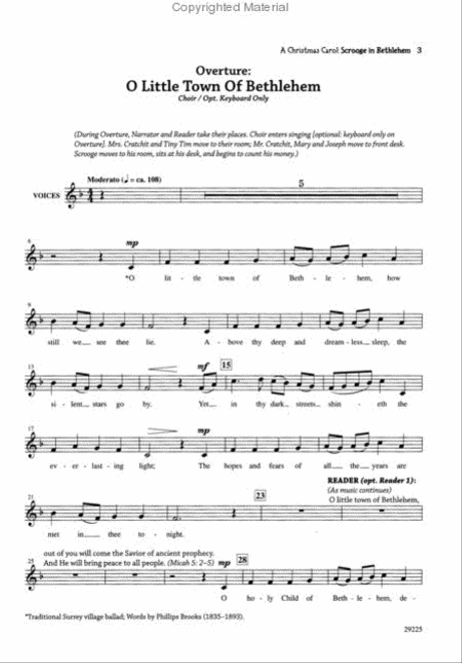 A Christmas Carol -- Scrooge in Bethlehem (A Musical for Children Based Upon a Story by Charles Dickens) Choir scores gallery preview page 2