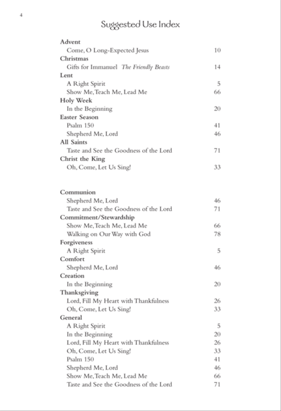 Augsburg Easy Choirbook Volume 3 Unison Choir scores gallery preview page 4