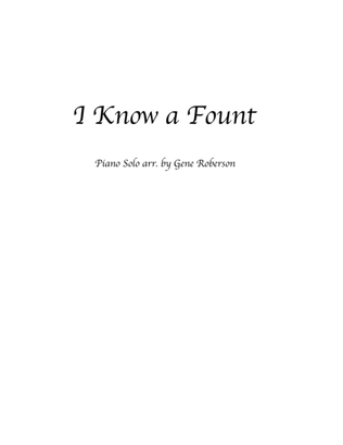 Book cover for I Know a Fount
