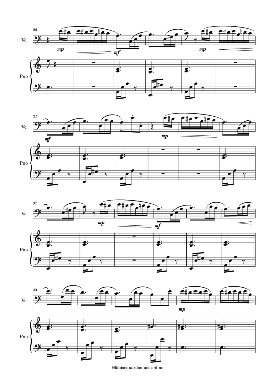 For Elise (Beethoven) + FREE Mp3 Playback + PDF Solo and Piano Parts Piano scores gallery preview page 3