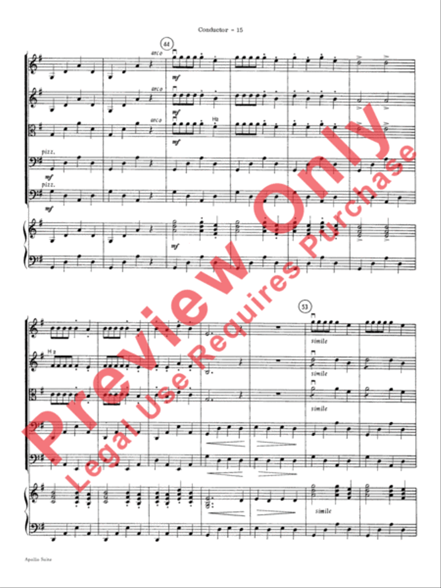 The Apollo Suite String Orchestra scores gallery preview page 18