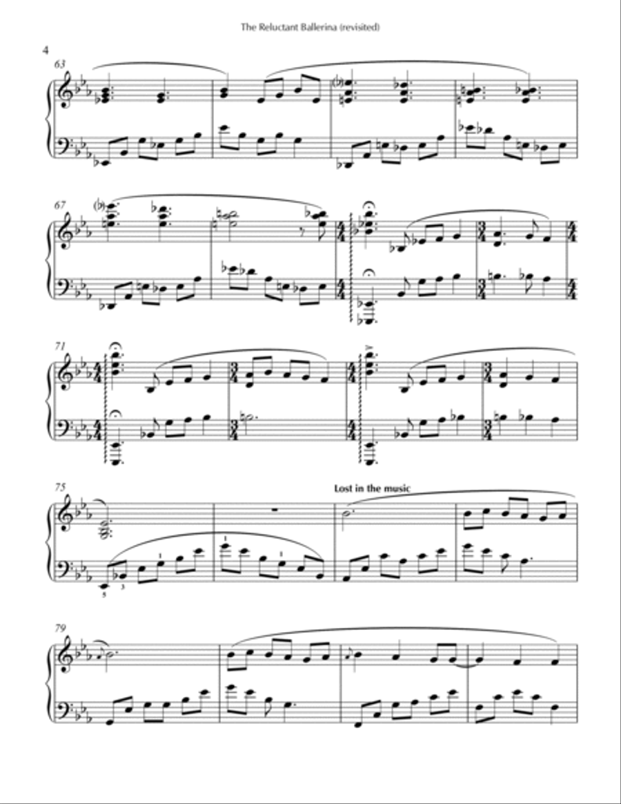 The Reluctant Ballerina The Reluctant Ballerina Piano Method scores gallery preview page 4