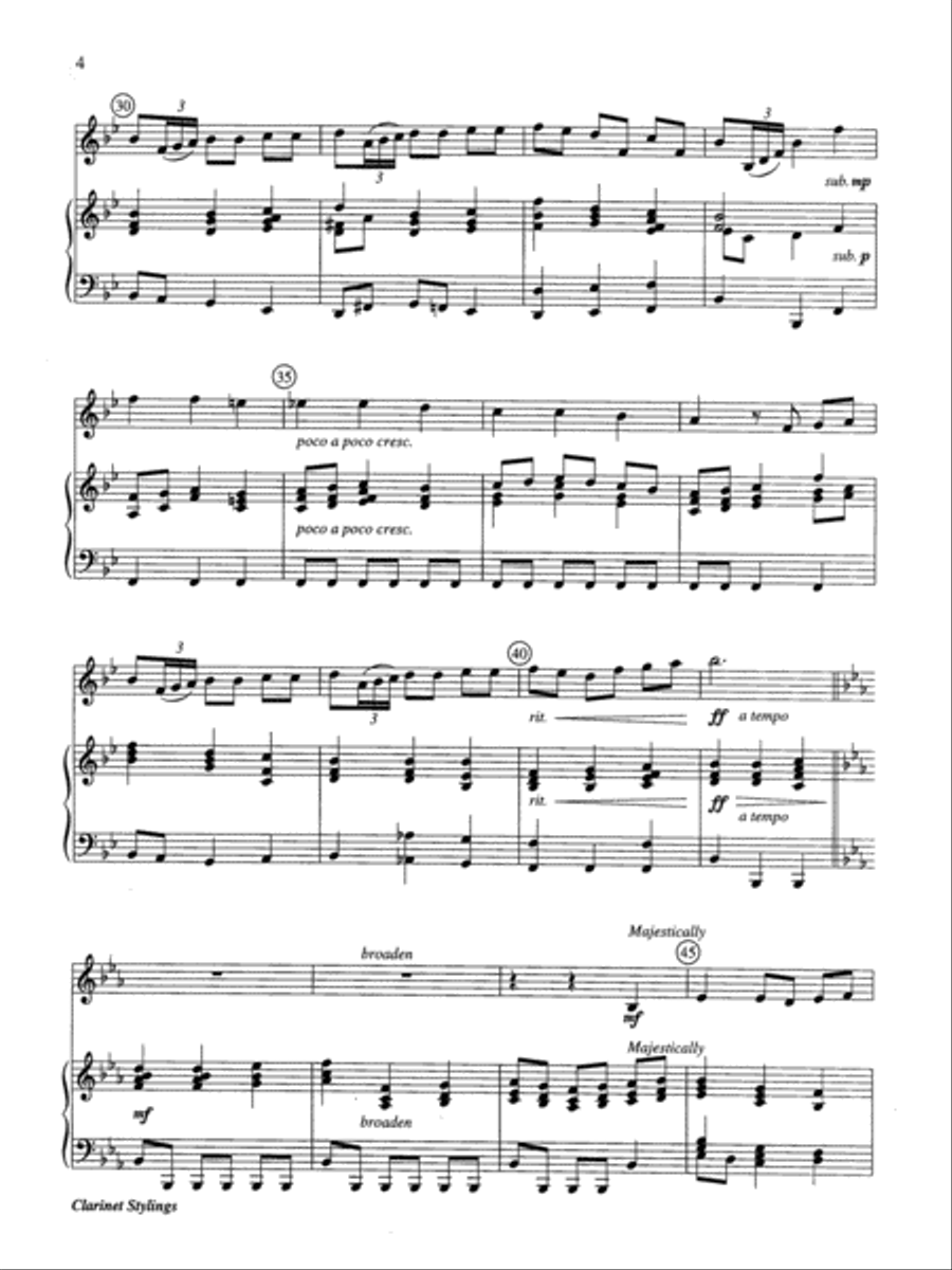 Clarinet Stylings Clarinet Stylings Clarinet Solo scores gallery preview page 4
