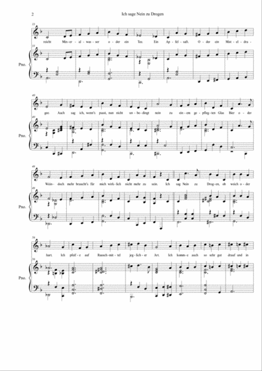 Ich sage Nein zu Drogen Ich sage Nein zu Drogen Voice scores gallery preview page 2
