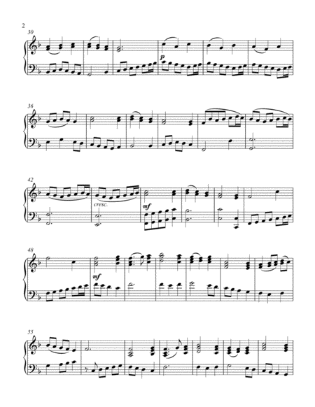 Come, Thou Long Expected Jesus (intermediate piano solo) image number null