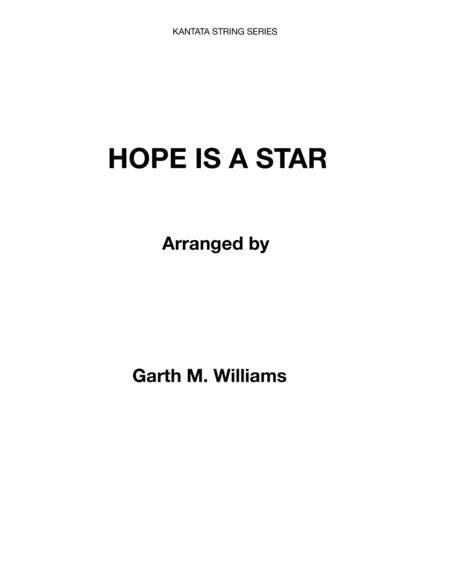 HOPE IS A STAR FOR STRINGS AND WINDS image number null