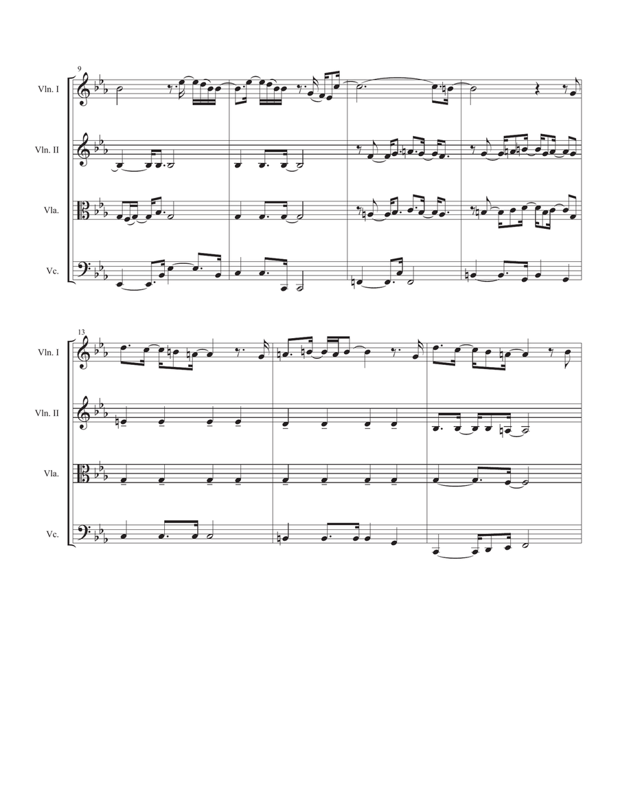 Overjoyed String Quartet scores gallery preview page 2