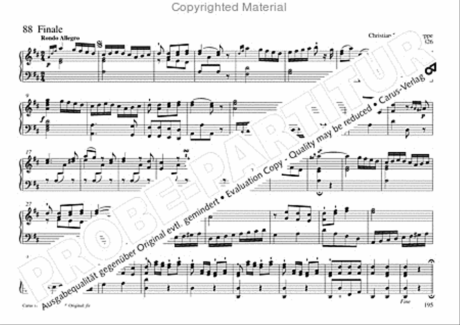 Freiburger Orgelbuch: Stammteil Organ Solo scores gallery preview page 196
