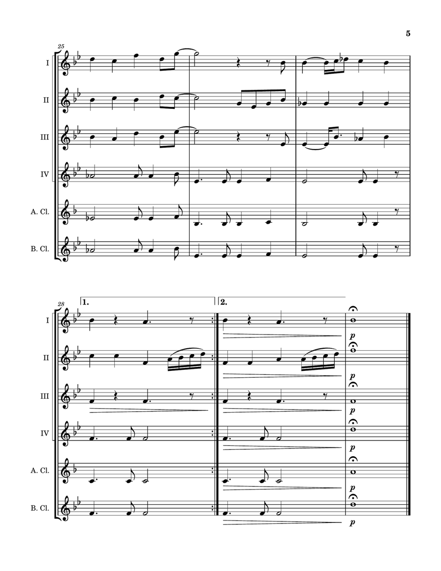 Something About December Clarinet Quintet scores gallery preview page 6