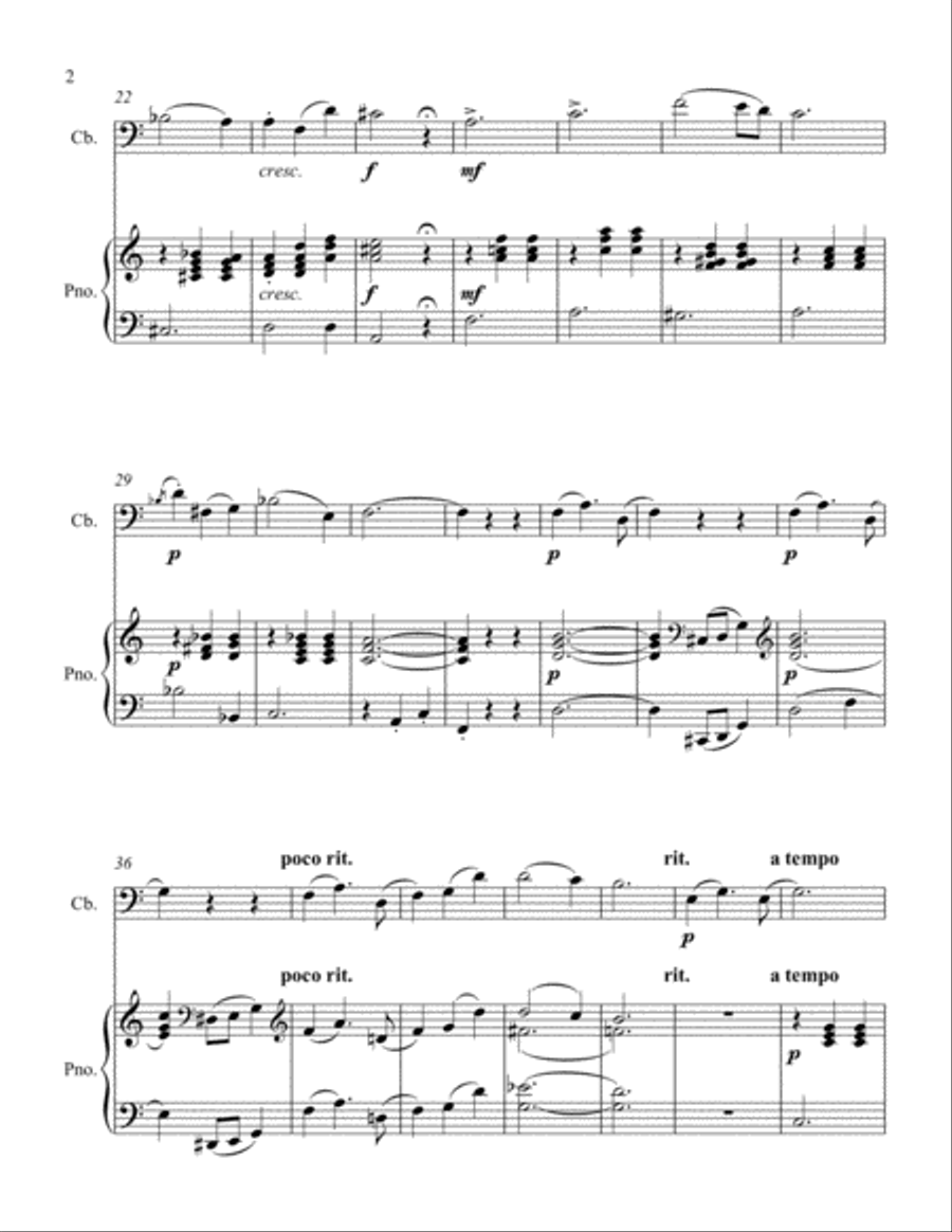 Mama's Birthday Double Bass scores gallery preview page 2