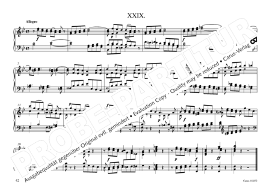Vogler, 32 Preludes pour l' Orgue ou Pianoforte Piano scores gallery preview page 43