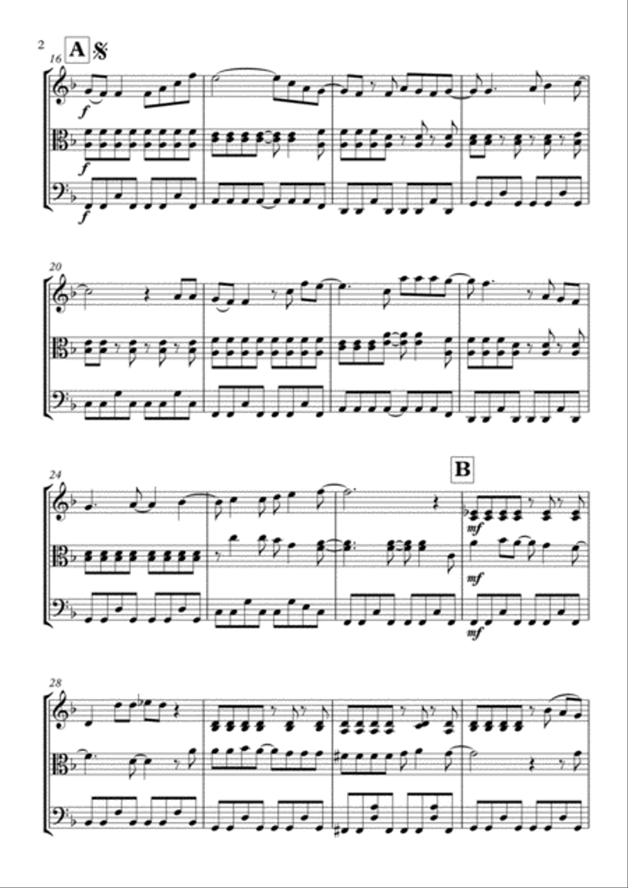 Don't Stop Me Now String Trio scores gallery preview page 3