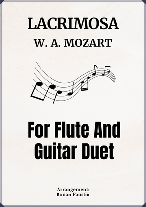 LACRIMOSA FOR FLUTE AND GUITAR DUET