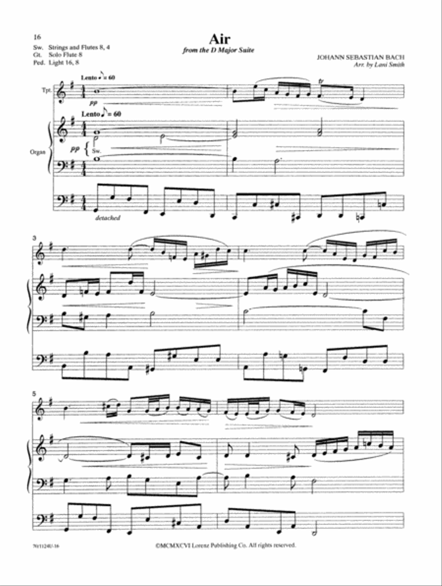 Wedding Classics for Trumpet and Organ Trumpet scores gallery preview page 10
