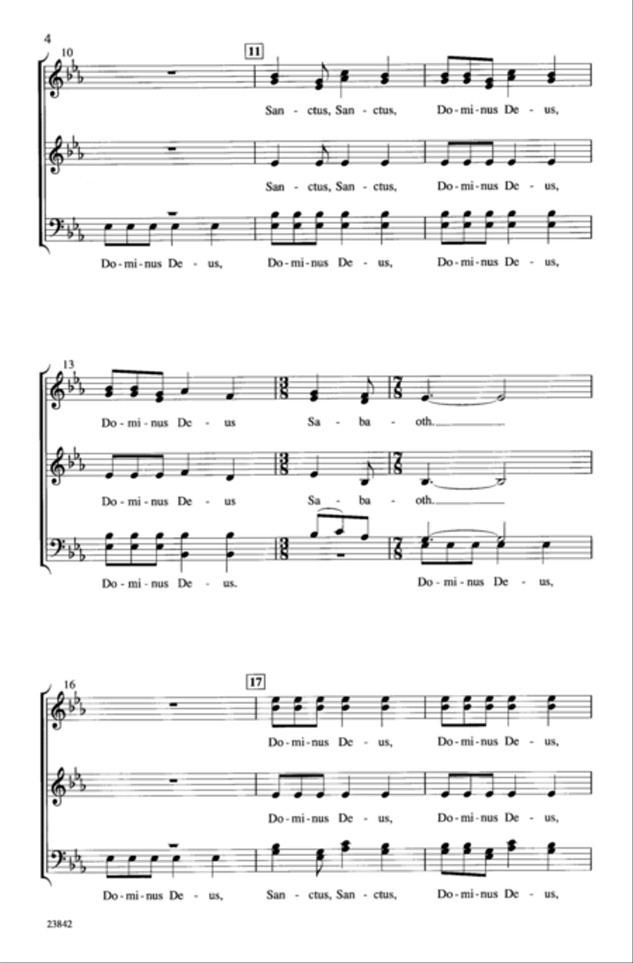 Festival Sanctus Festival Sanctus 4-Part scores gallery preview page 3