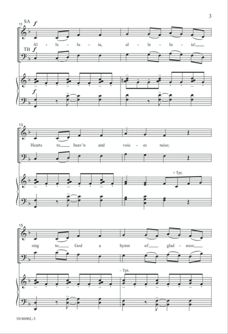 Canticle for Easter Day 4-Part scores gallery preview page 3