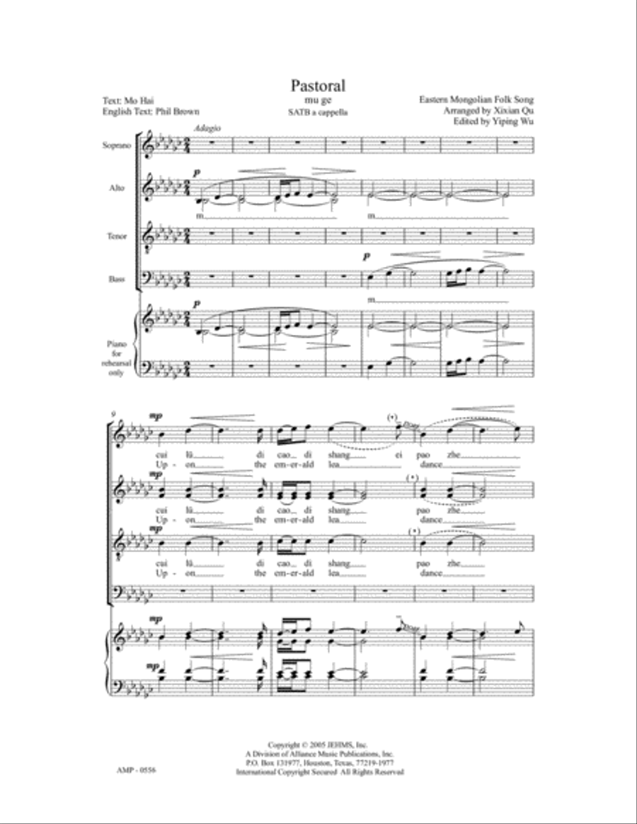 Pastoral Pastoral 4-Part scores gallery preview page 2