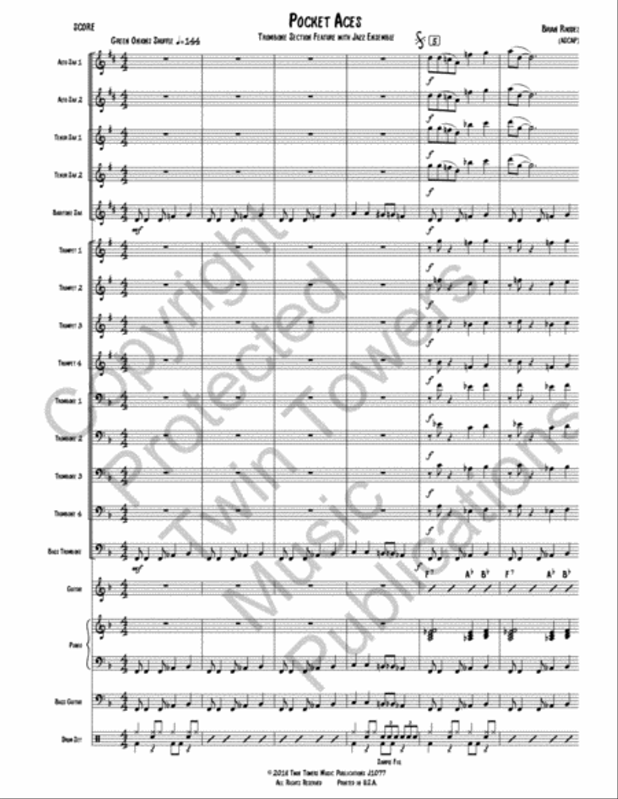 Pocket Aces Pocket Aces Jazz Ensemble scores gallery preview page 2