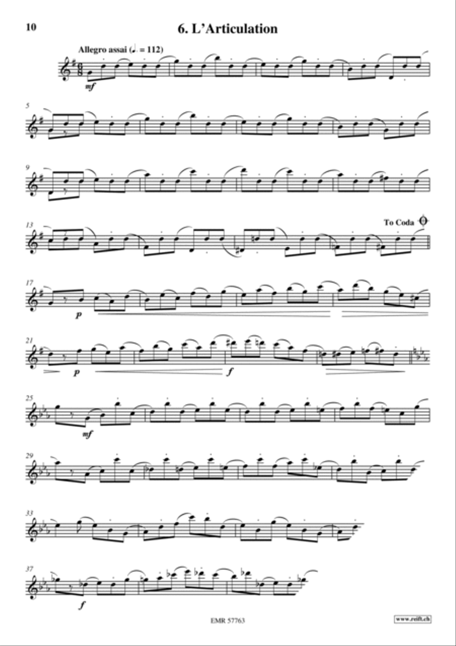 36 Etudes Transcendantes Flute Solo scores gallery preview page 8