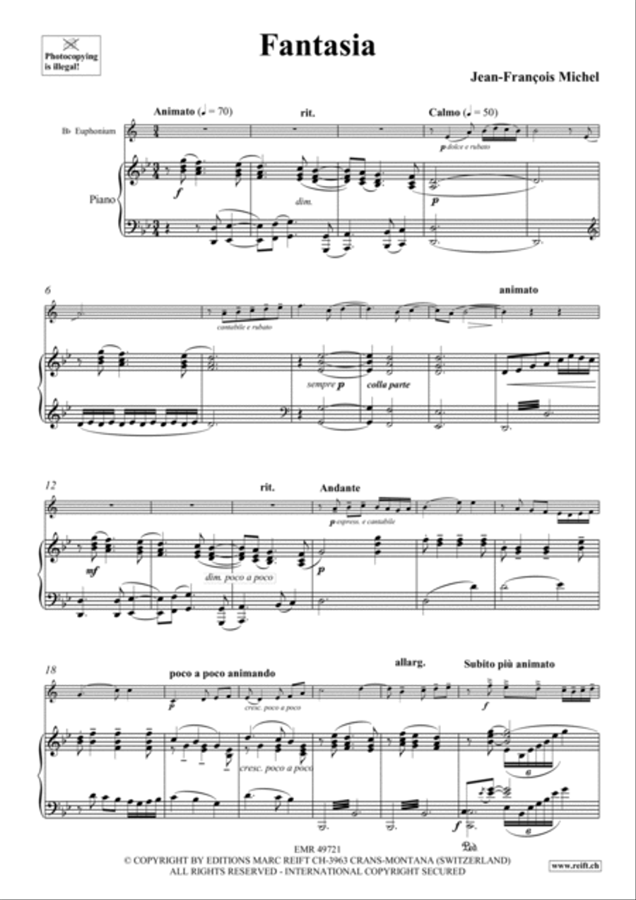 Fantasia Euphonium scores gallery preview page 4