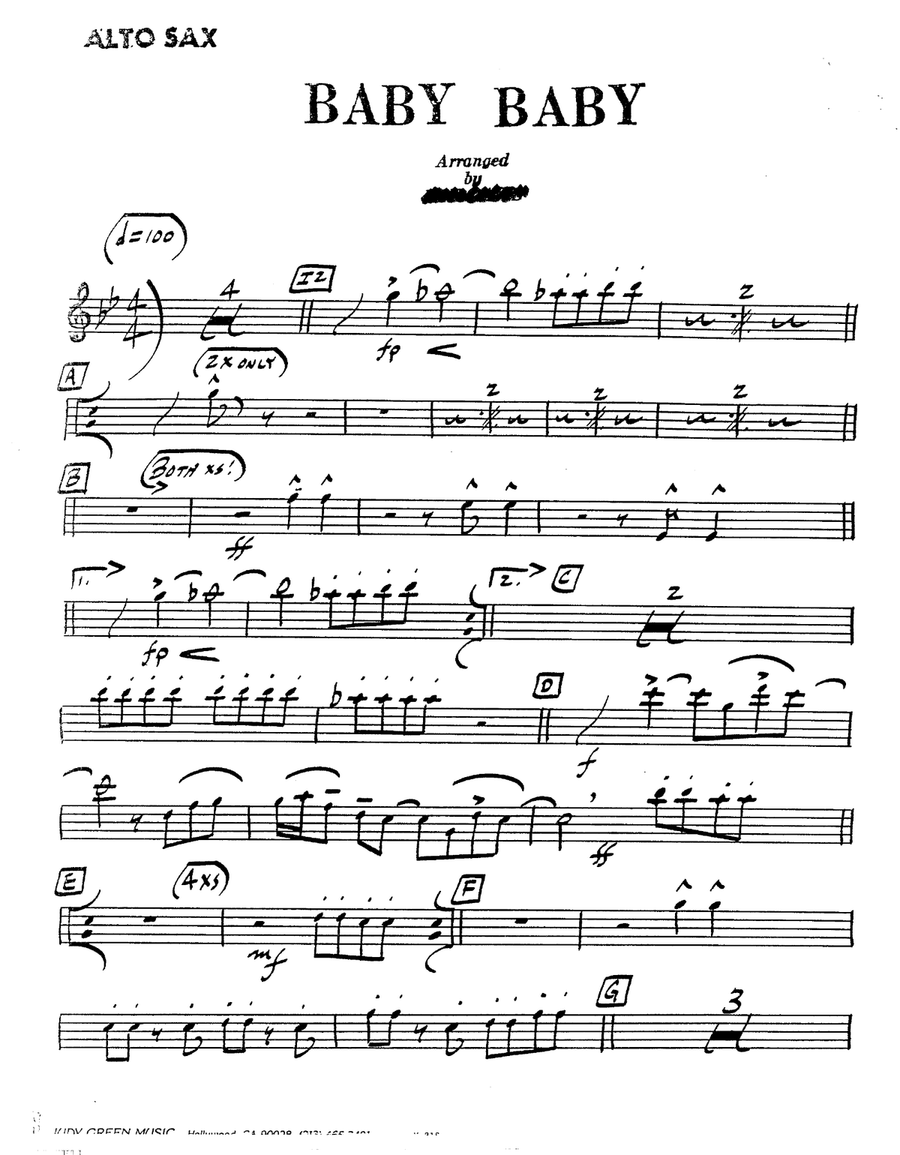 Baby, Baby Jazz Ensemble scores gallery preview page 2