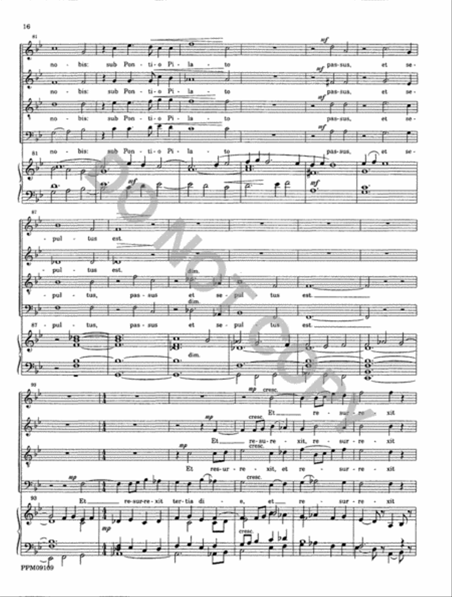 Missa Matris Dei 4-Part scores gallery preview page 17