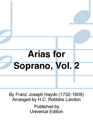 Book cover for Arias For Soprano, Vol. 2