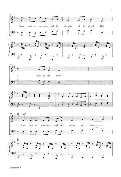 I Trust in the Lord by Joseph M. Martin Choir - Digital Sheet Music