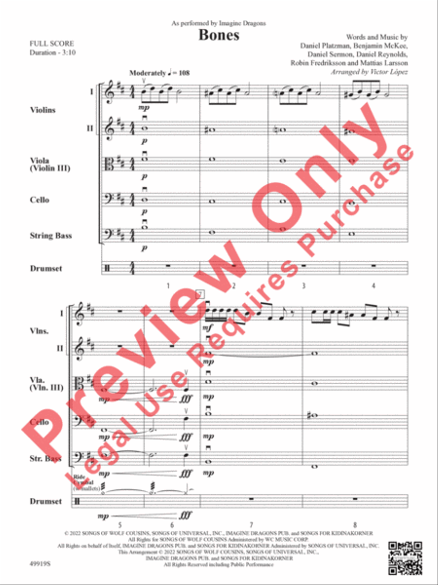 Bones String Orchestra scores gallery preview page 4