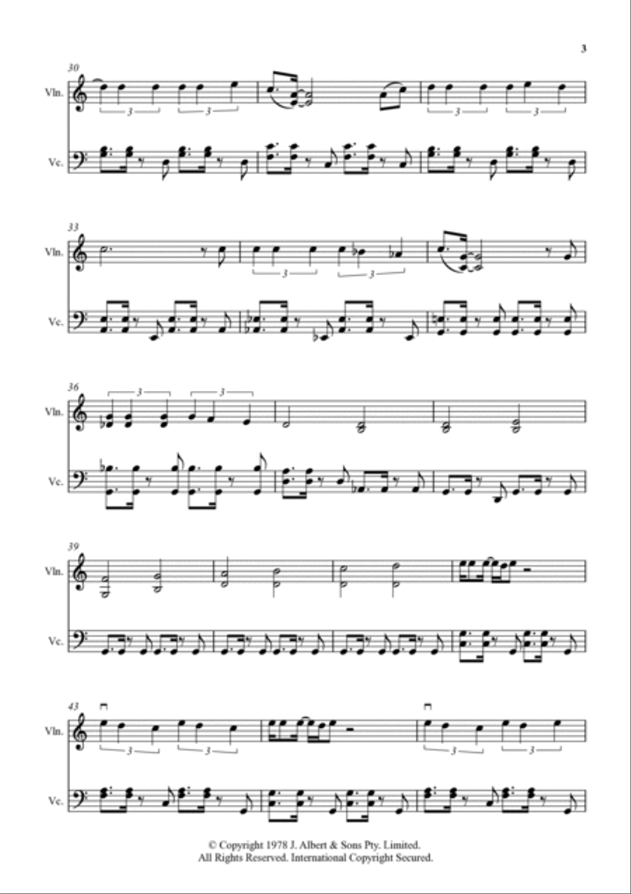 Love Is In The Air Love Is In The Air String Duet scores gallery preview page 3